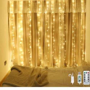 Fairy waterproof  curtain lights with remote Control
